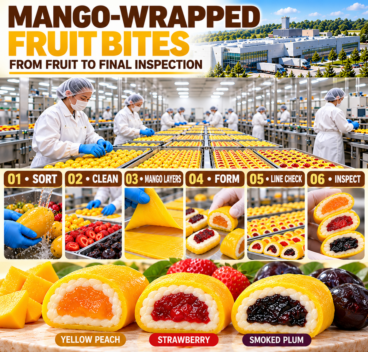 🥭 Mango Hug Fruit Bites 🍓 Three Flavors to Satisfy Your Taste Buds 🍑 All‑Natural With No Additives-8RH7