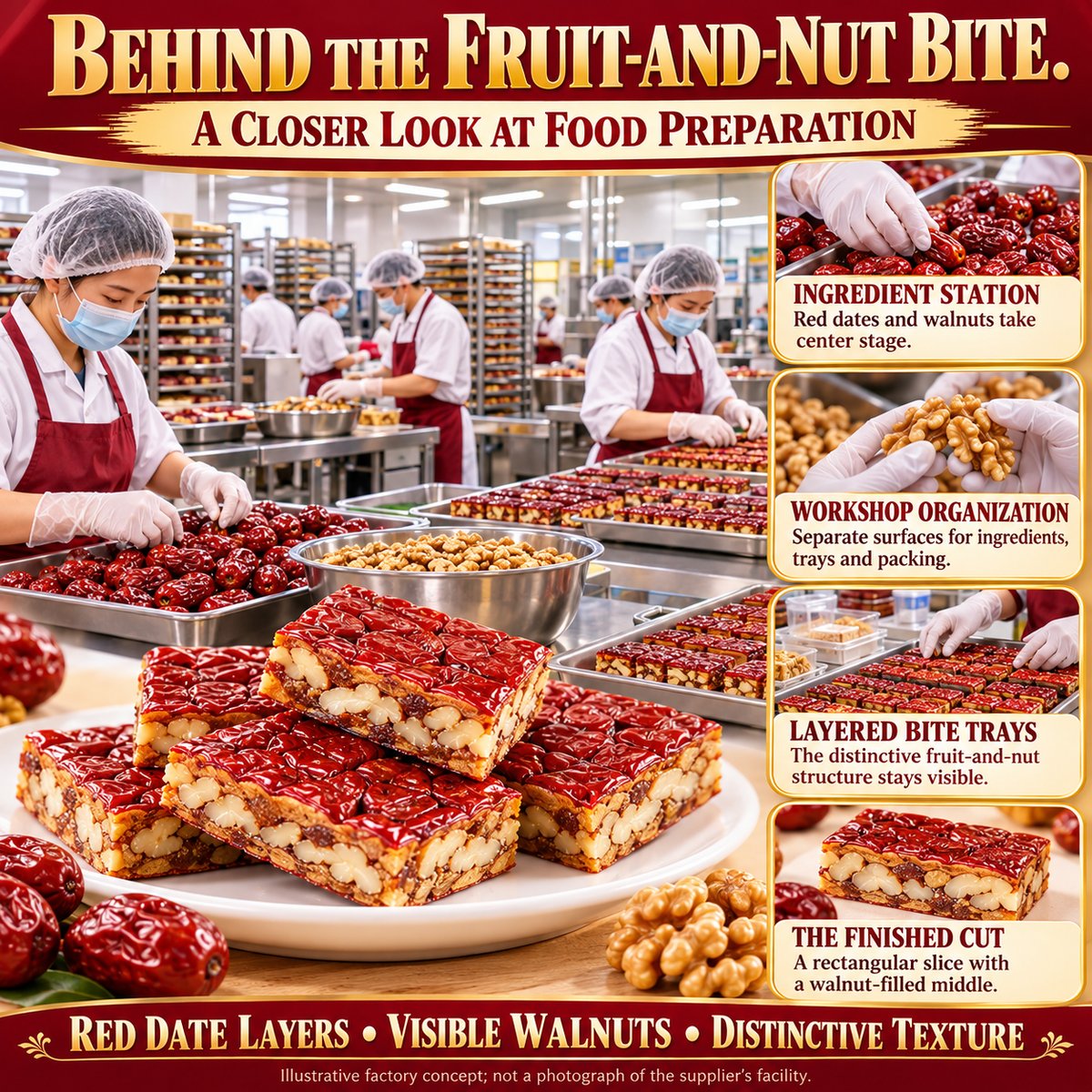 🌟 Seasonal Limited 🌟 California Jujube Walnut Bites 🔥 Natural Sweet Dried Fruit & Nut Snack-8RH7