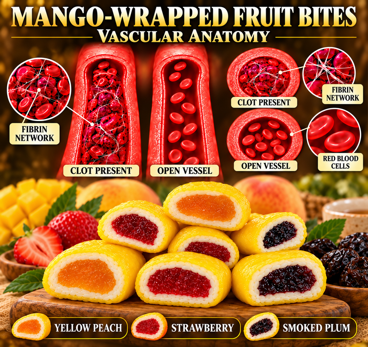 🥭 Mango Hug Fruit Bites 🍓 Three Flavors to Satisfy Your Taste Buds 🍑 All‑Natural With No Additives-8RH7