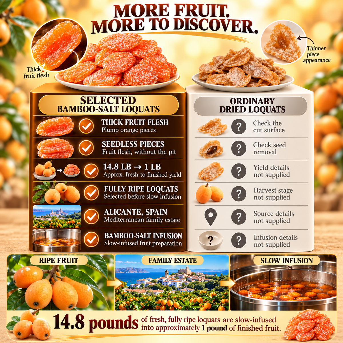 🩸⚠️ Watching Your Blood Sugar & Cholesterol? 🍊🌿 Bamboo Salt Dried Loquat – Rethink Your Daily Snack Choices! 🛒✨