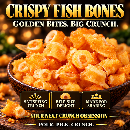 🔥 High-Calcium Crispy Fish Bones 🔥 Make Everyday Nutrition a Priority ✨ Enjoy the Golden Crunch-8RH7